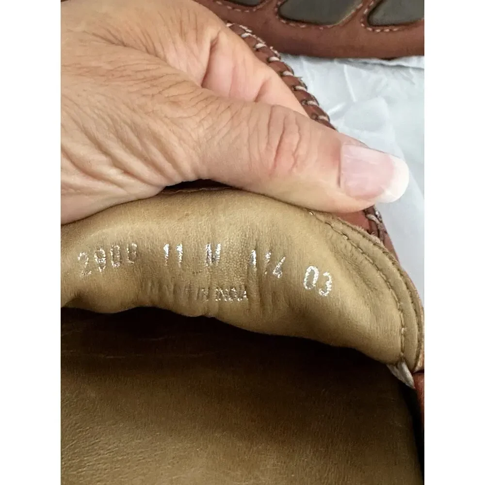 Robert Zur Mens size 11 M Brown GLOVE Leather Driver Loafers Moccasin Shoes